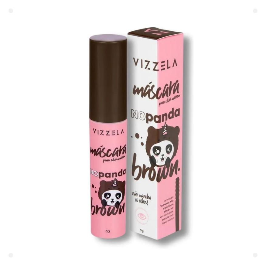 Vizzela Máscara para Cílios No Panda Brown 5g