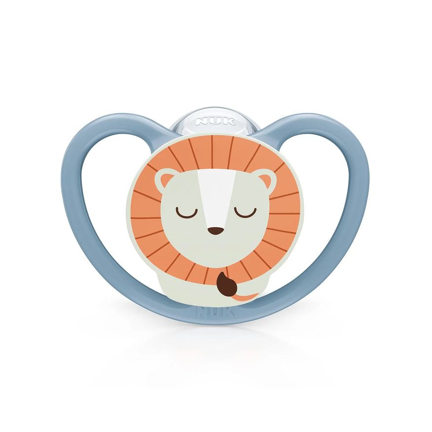 Nuk Kit 2 Chupetas Space Boy Ursinho Azul 6+ Meses