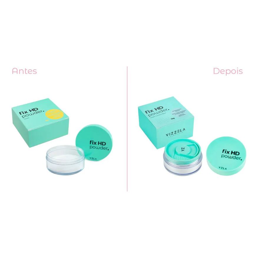 Translucido Pó Fix Hd Powder Vizzela 15g
