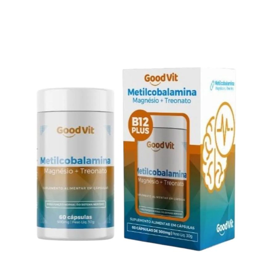 Good Vit B12 Metilcobalamina Treonato Magnésio 60 Cápsulas