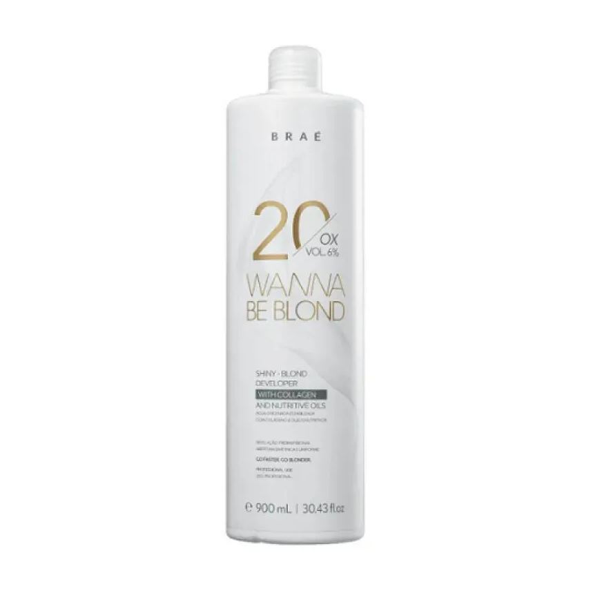 Braé Brae - Wanna Be Blond 6% - Agua Oxigenada 20 Volumes 900ml