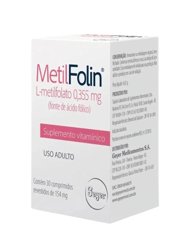 Megalabs Suplemento Metilfolin 30 comprimidos