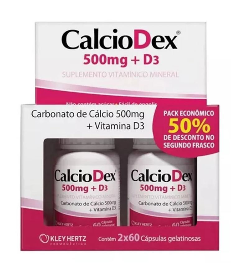 KLEY HERTZ SUPLEMENTO KIT CALCIODEX 500mg + D 120 CáPSULAS