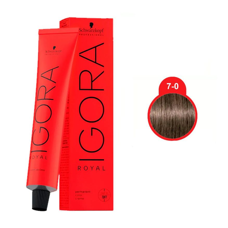 Schwarzkopf Professional Igora Royal Schwarzkopf Coloração Professional 7-0 60g