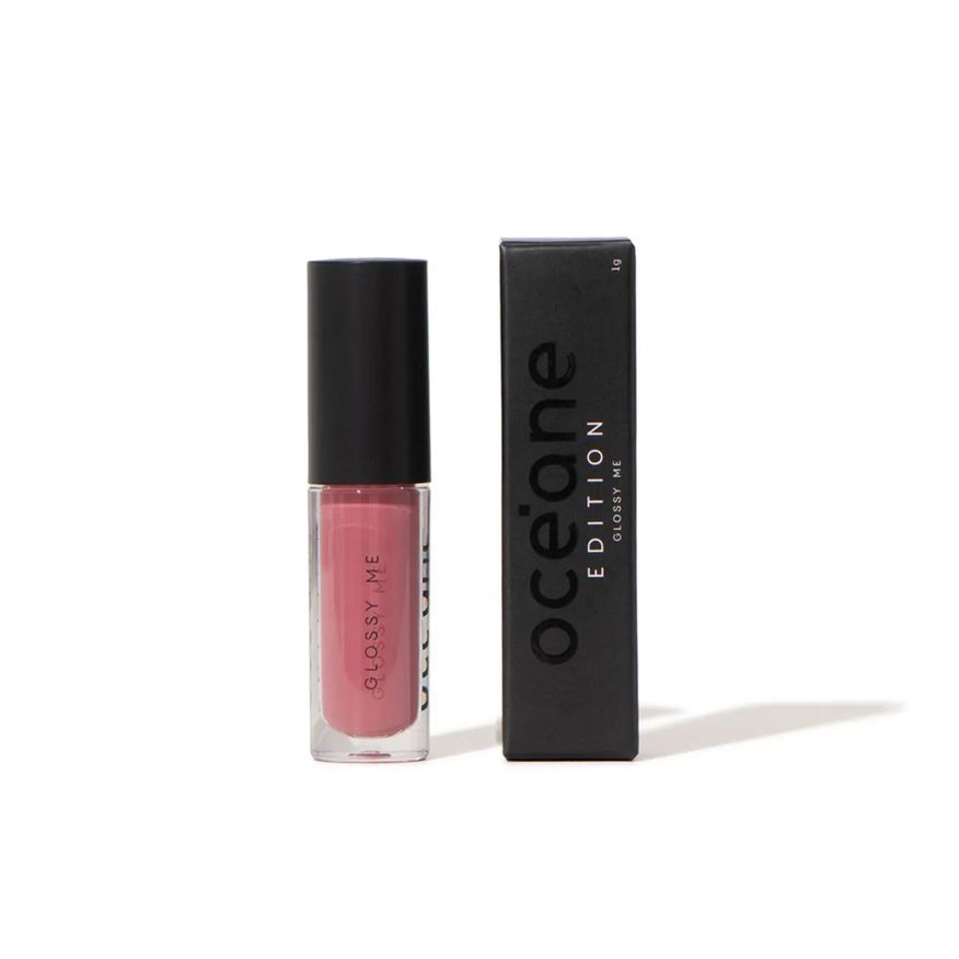 Brilho Mini Labial Oceane Glossy Me Glazed Rosa 1g