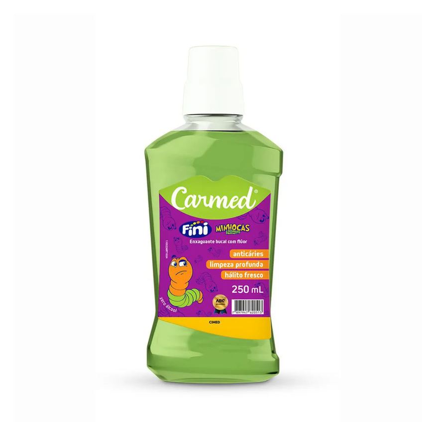 Cimed Enxaguante Bucal Carmed Fini Minhoca 250ml