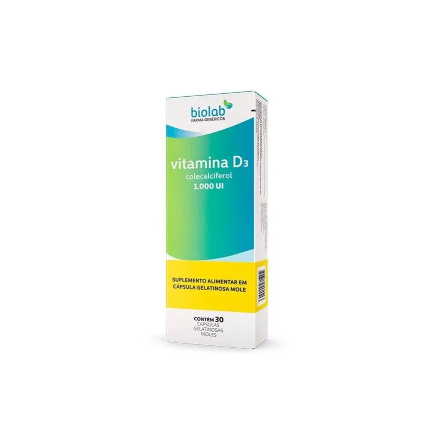 No Brand Vitamina D 1000ui Cx 30 cápsula