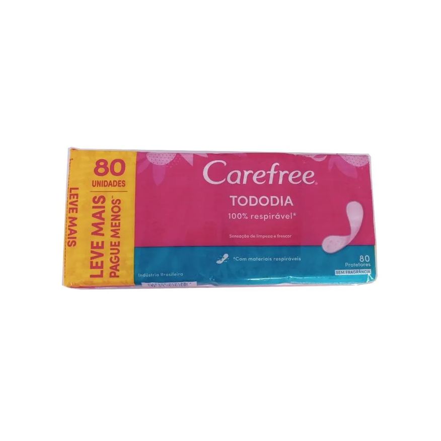 Carefree Absorvente Todo Dia sem Perfume Lv80pg60