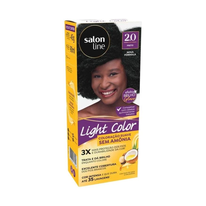 Light Color Tonalizante 2.0 Preto