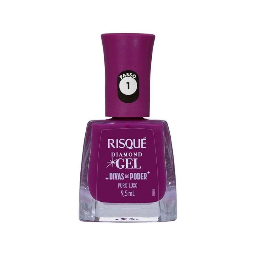 Risqué Esmalte Dimond Gel Divas No Poder Puro Luxo 9,5ml