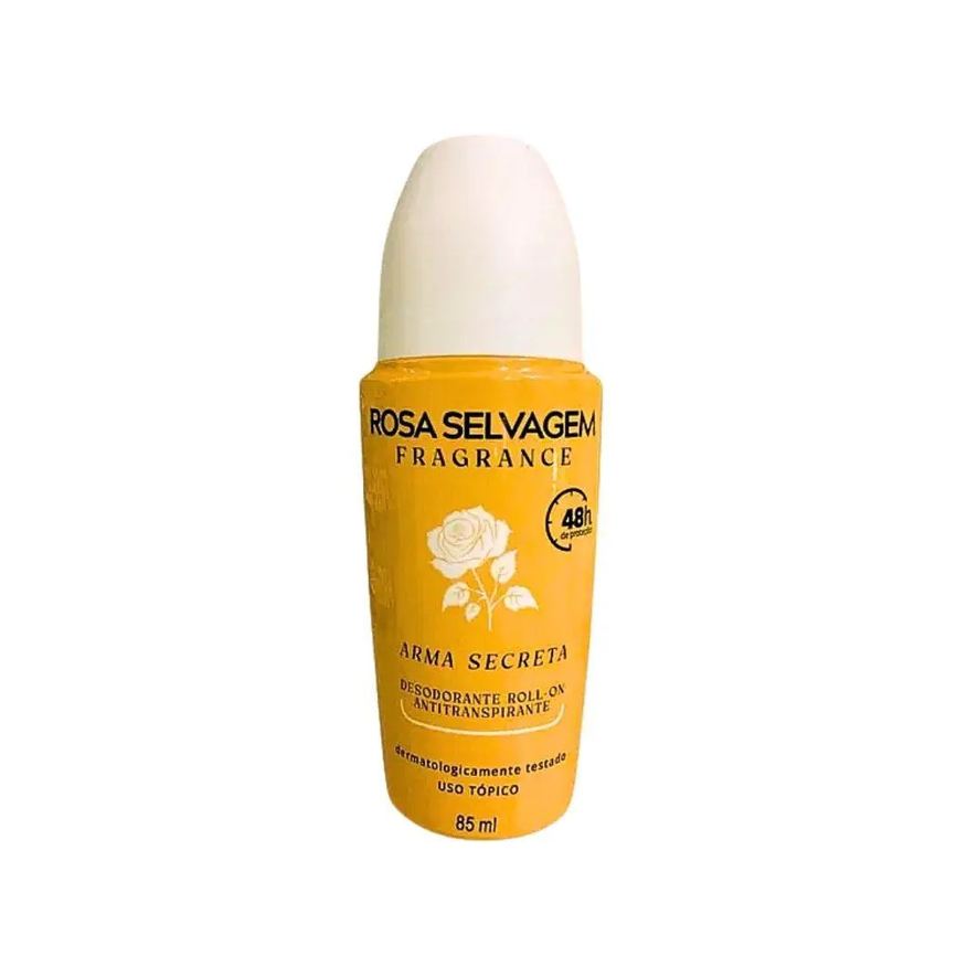Rosa Selvagem Desodorante Roll On Arma Secreta 85ml