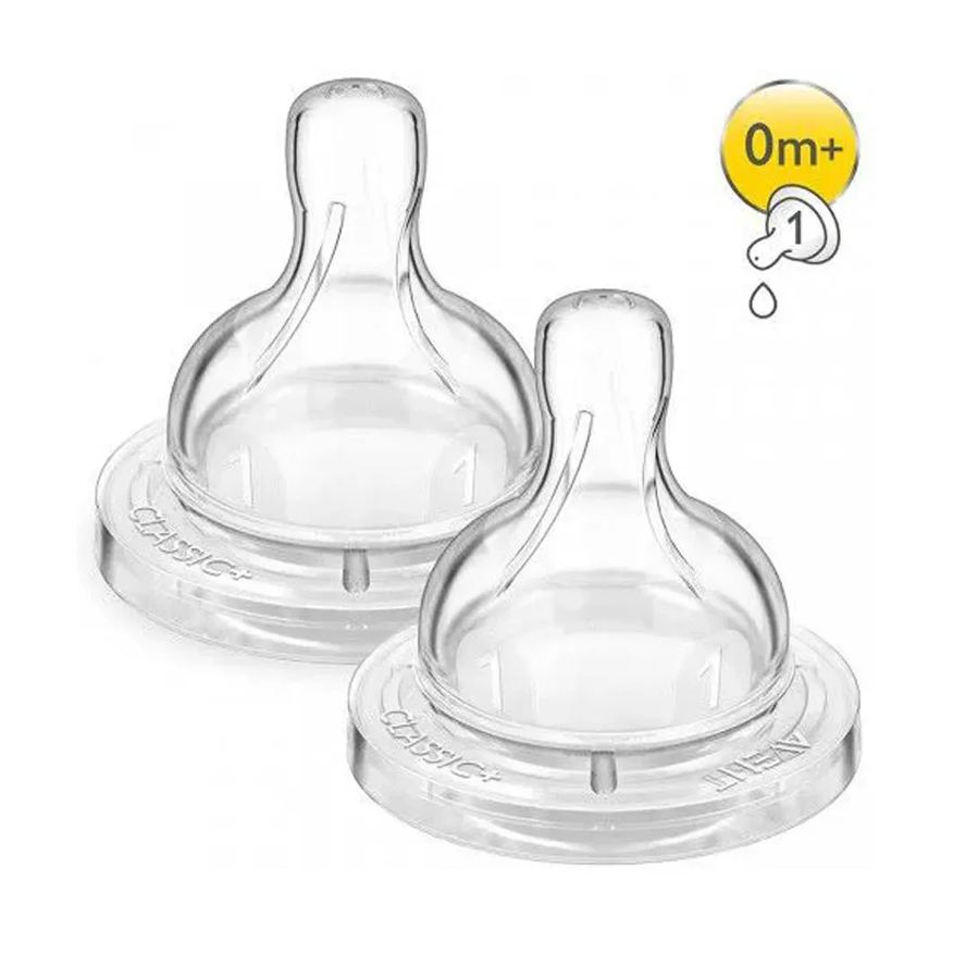 Avent Bico para Mamadeira Classic N.1 +0meses 2und Philips