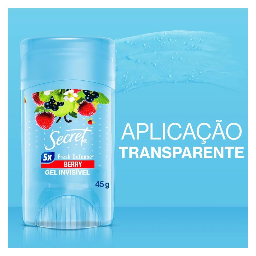 Antitranspirante Desodorante Secret Berry Gel 48h Feminino 45g