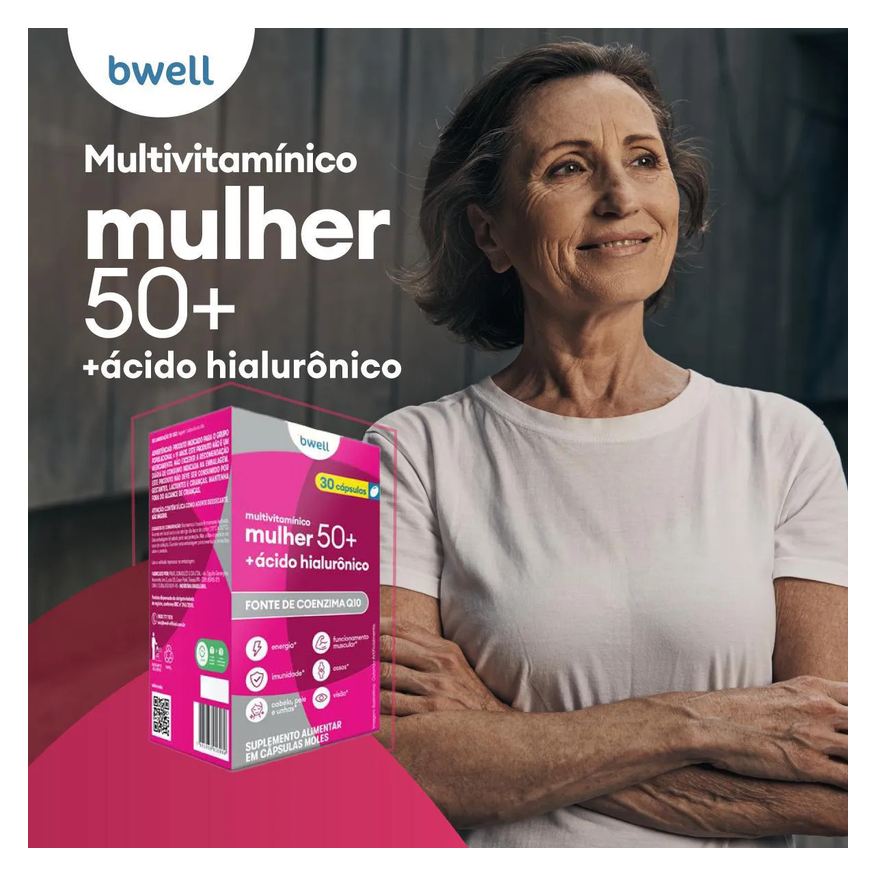 bwell Polivitamínico Mulher Senior 50+ 30 Cápsulas