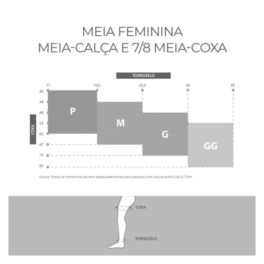 Attiva Meia Calca Media Compressao 18-21 Fem Aberta Natural Escuro Tamanho G Cor Natural Escuro