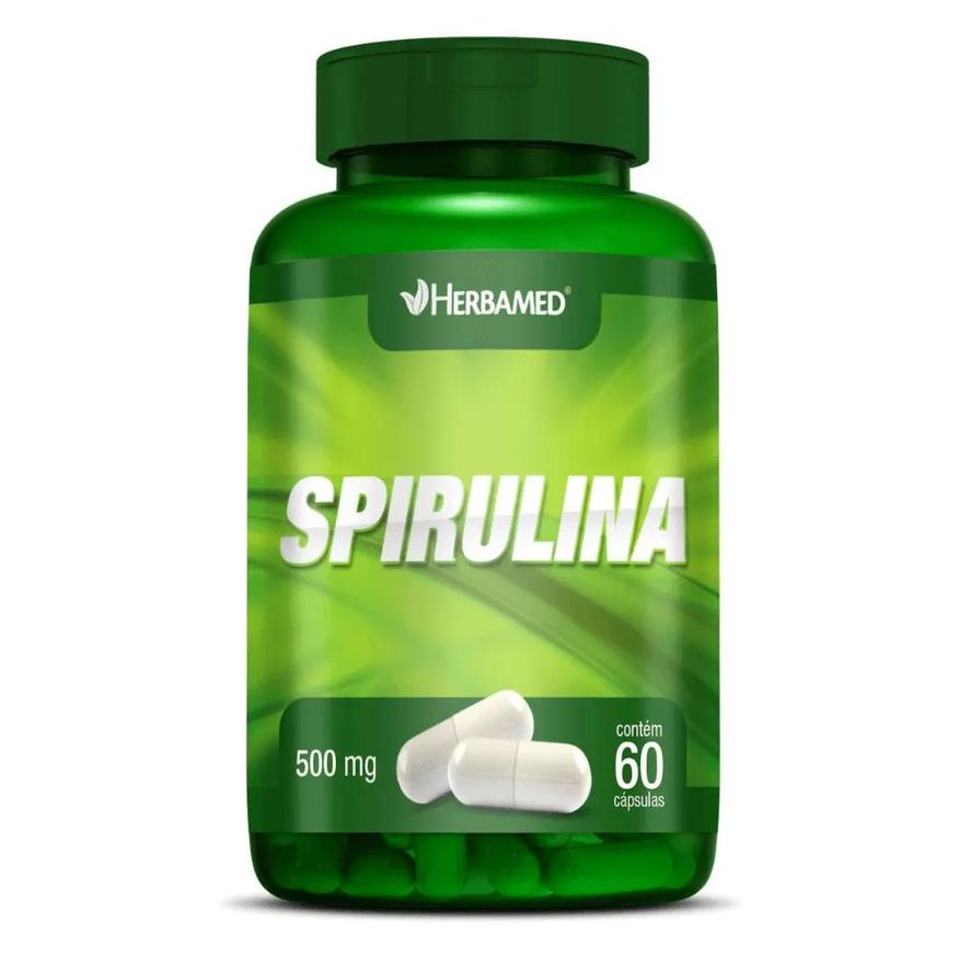 Herbamed Spirulina 500mg C/60 cápsulas