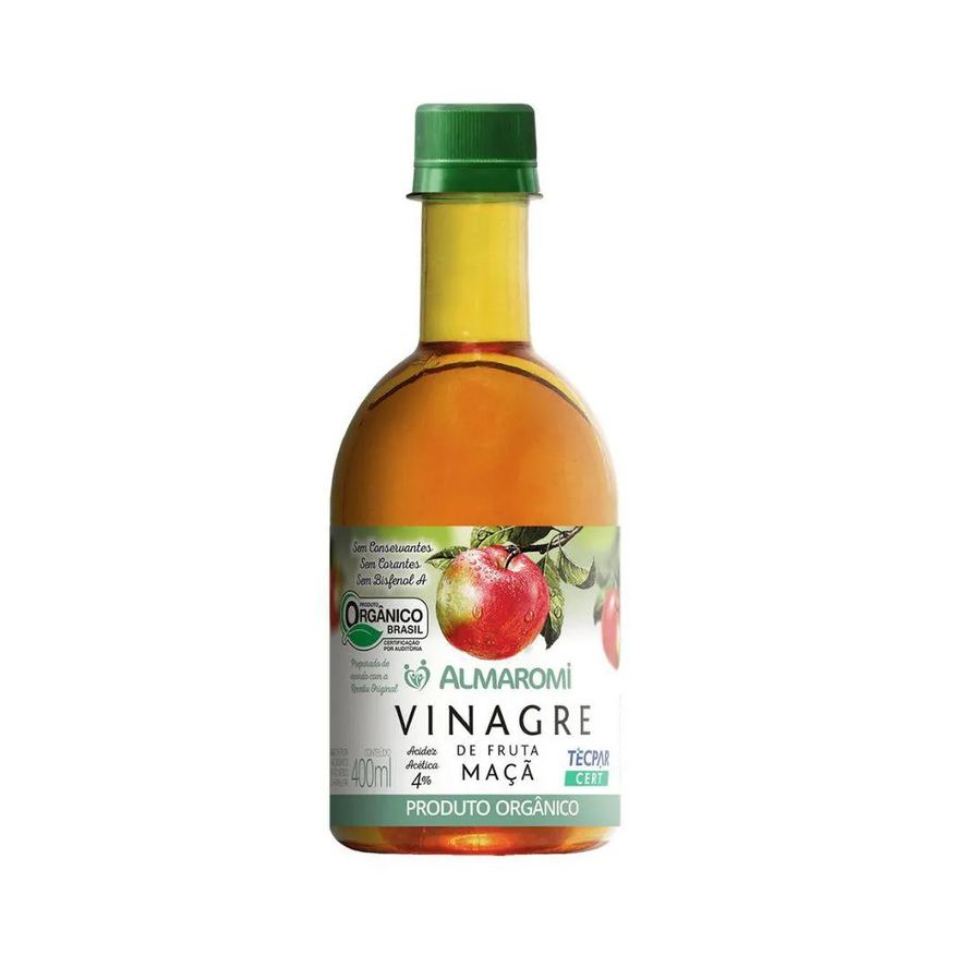 Almaromi Vinagre de Maçã Orgânico 400ml Pet