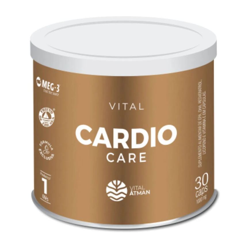 Vital Âtman Vital Cardio Care Epa Dha Resveratrol Licopeno Vitamina e - 30 cápsulas