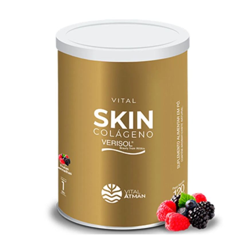 Vital Âtman Vital Skin Colágeno Frutas Vermelhas Verisol Vitaminas
