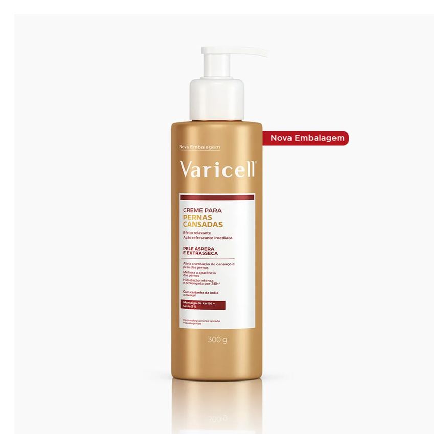 Varicell Creme para Pernas Cansadas Pele Extrasseca 300g
