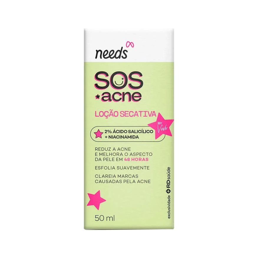 Needs Loção Líquida Secativa SOS Acne 50ml