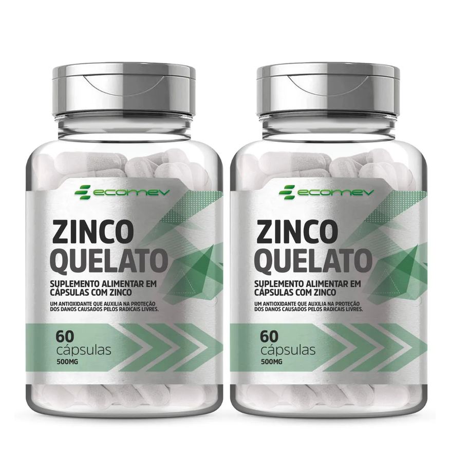 Ecomev 2x Zinco Quelato 400mg 60 cápsulas