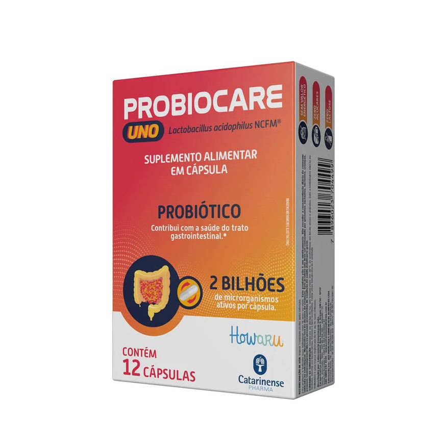 Catarinense Probiótico Probiocare Uno 2 Bi 12 cápsulas