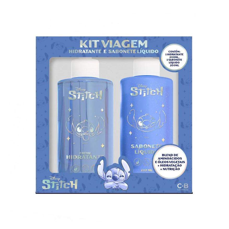 Baruel Baby Kit Creative House Stitch Sabonete Líquido 200ml + Hidratante Corporal 200ml