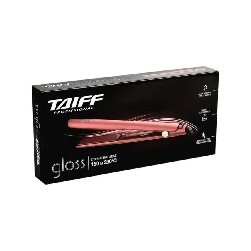 Taiff Profissional Chapa Taiff Gloss Rose Bivolt