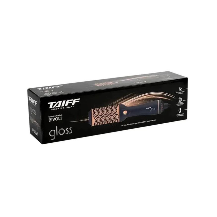 Secadora Escova Taiff Gloss Blue Bivolt