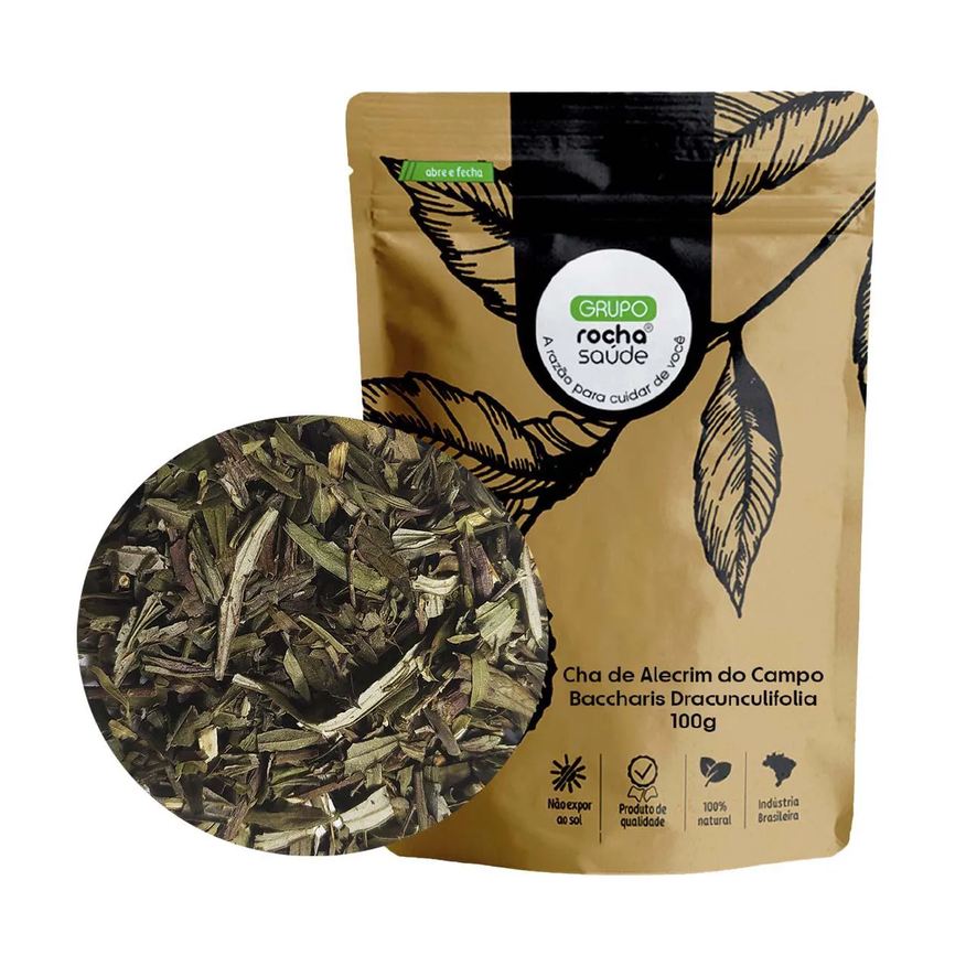 Grupo Rocha Saúde Cha de Alecrim do Campo - Baccharis Dracunculifolia - 100g