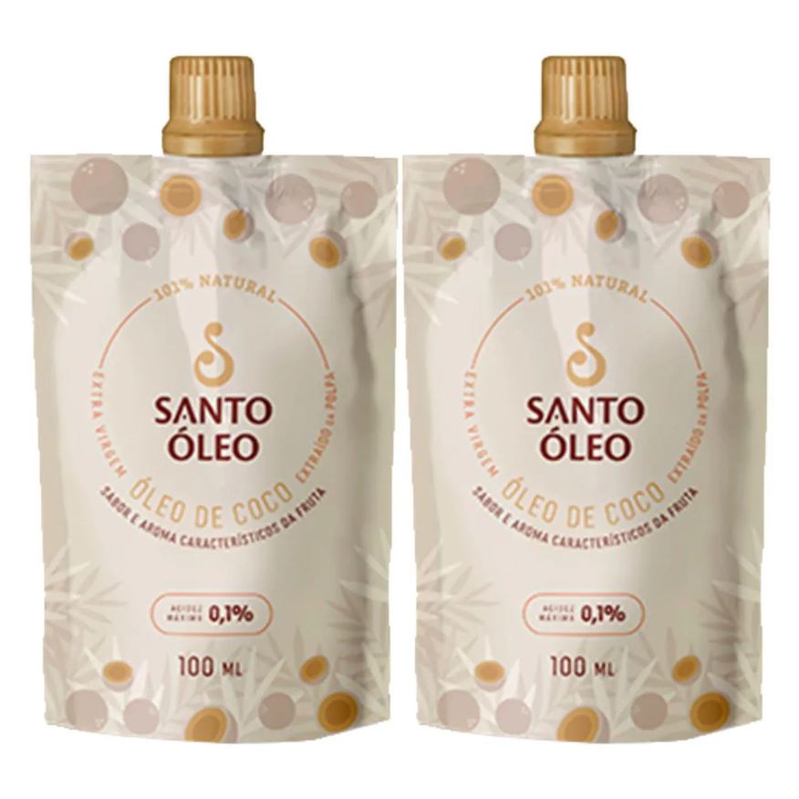 Santo Óleo Óleo de Coco Extravirgem Polpa 2 X 100ml