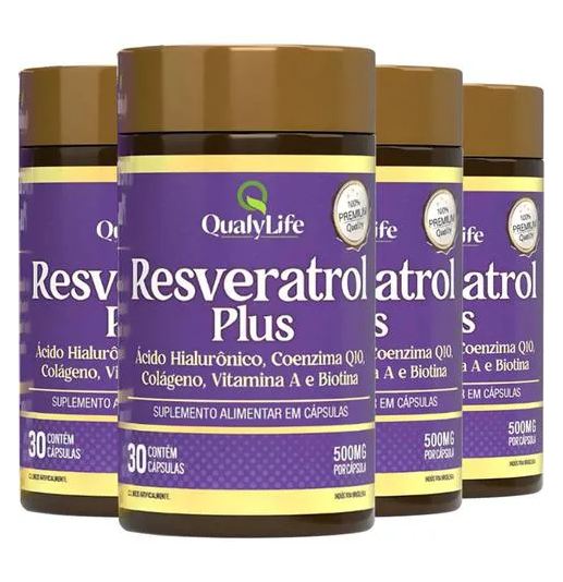 Qualylife Resveratrol Plus 4 X 30 cápsulas