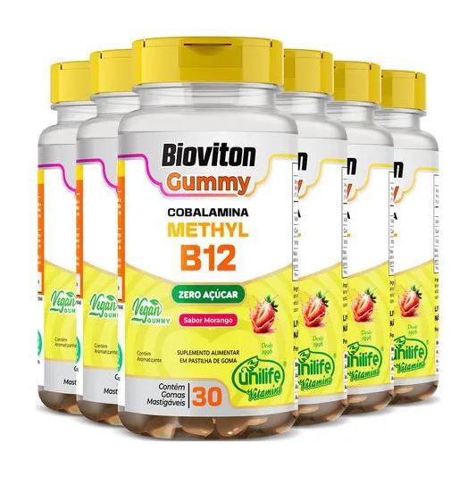 Unilife Cobalamina Methyl Vitamina B12 6 X 30 Gomas