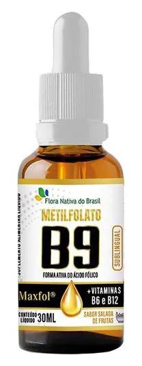Flora Nativa Do Brasil Vitamina B9 Sublingual Metilfolato 30ml Flora Nativa