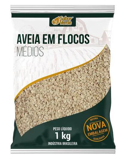 Sabor Verde Aveia Flocos Médios 1kg