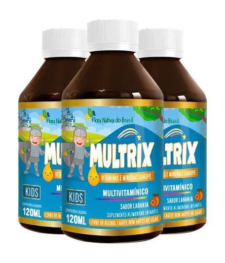 Flora Nativa Do Brasil Multrix Multivitamínico 3 X 120ml Flora Nativa