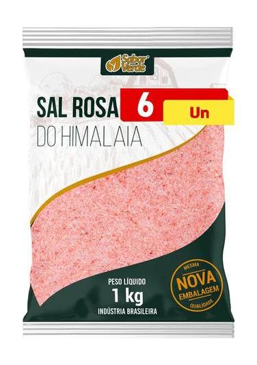 Sabor Verde Sal do Himalaia 6 X 1kg