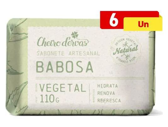 Cheiro de Ervas Sabonete de Babosa 6 X 110g