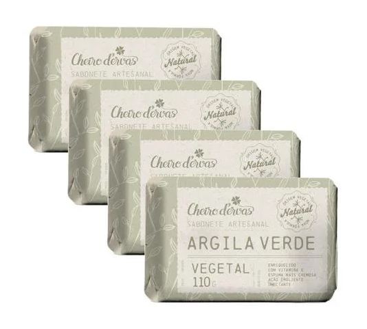 Cheiro de Ervas Sabonete de Argila 4 X 110g