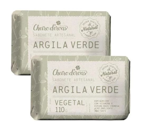 Cheiro de Ervas Sabonete de Argila 2 X 110g