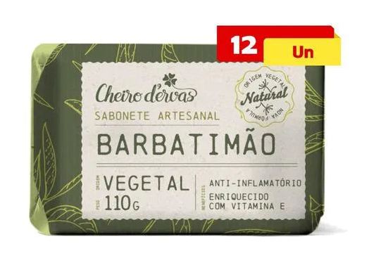 Cheiro De Ervas Sabonete De Barbatimão 12 X 110g - Cheiro D'ervas