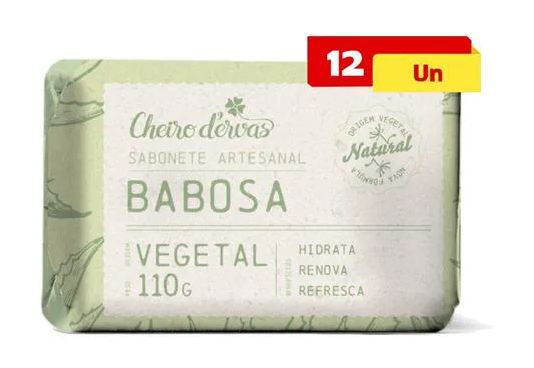 Cheiro de Ervas Sabonete de Babosa 12 X 110g