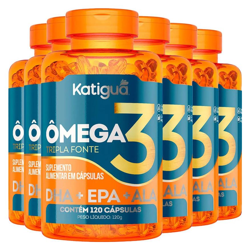 Katigua Ômega 3 Tripla Fonte 6 X 120 cápsulas Katiguá