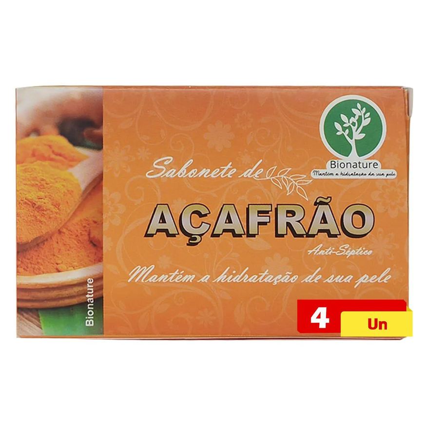 Bio Nature Sabonete de Açafrão 4 X 110g Bionature