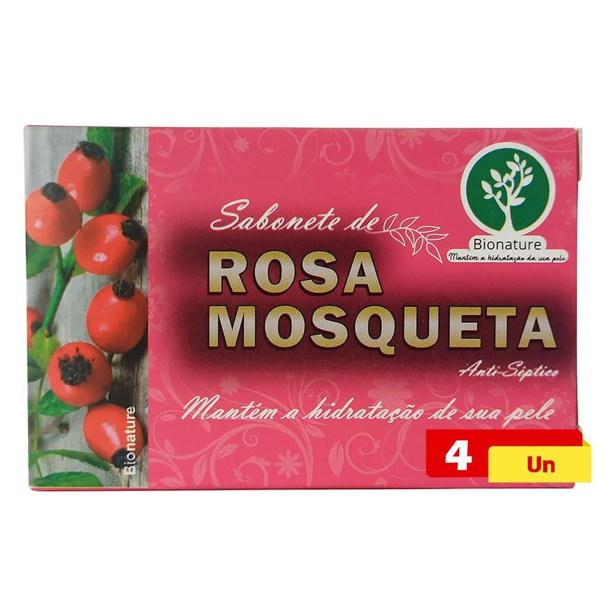 Bio Nature Sabonete de Rosa Mosqueta 4 X 110g Bionature
