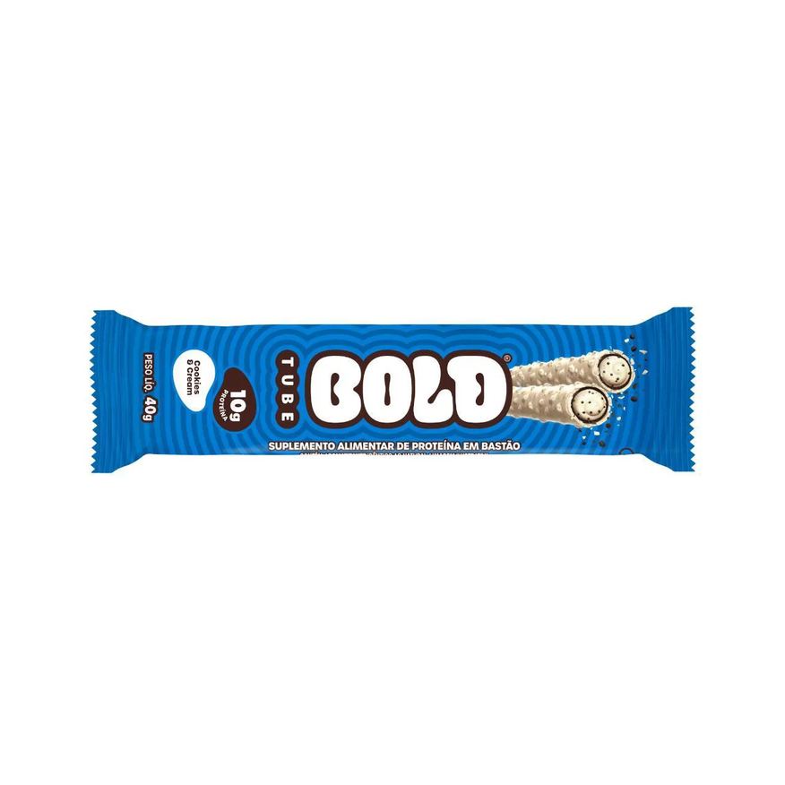Bold Snack de Proteína Tube Cookies & Cream 40g