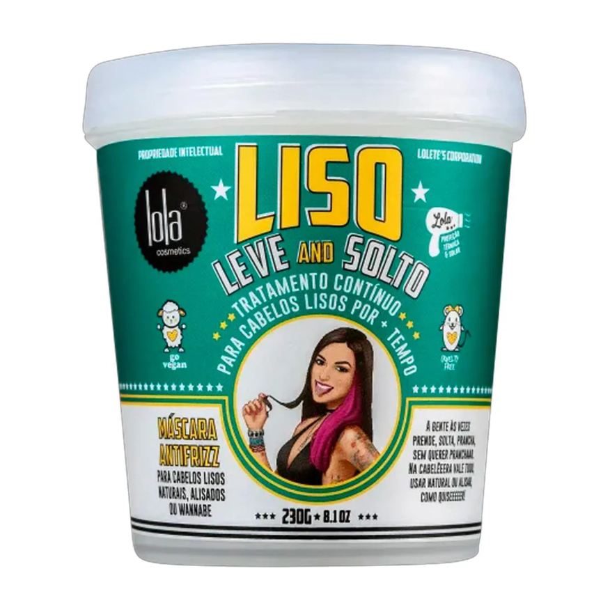 Lola Liso Leve And Solto Máscara Antifrizz 230g