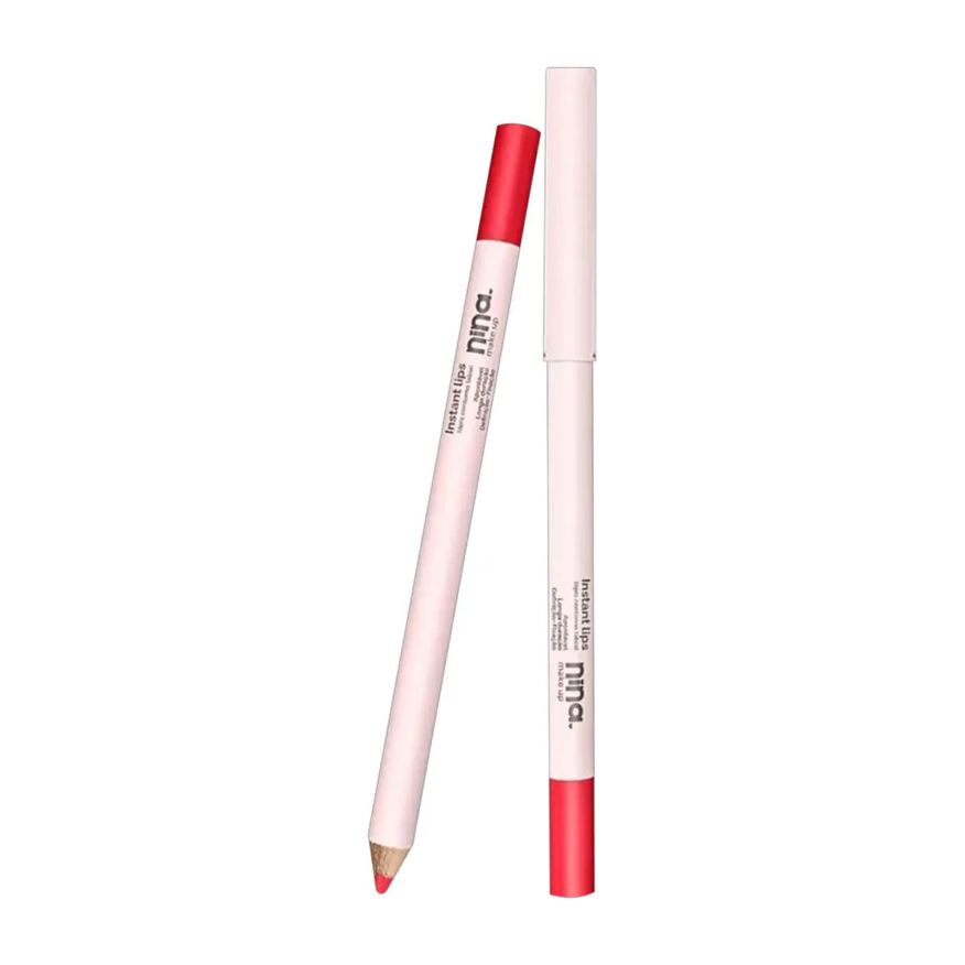 Nina Makeup Nina Make Up Instant Lips Lápis Contorno Labial Rubi