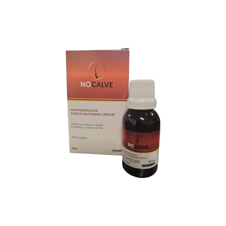 Maxlab Nocalve Tônico Capilar Antiqueda com Nanotecnologia, 20ml, Auxílio para Volume Endcalve dos Fios